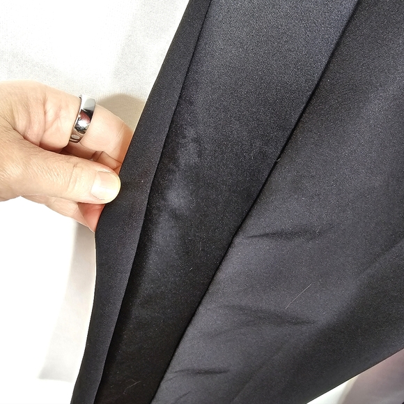 Athleta Women's Black Endless High-rise Satin Stripe Pants - Picture 4 of 7